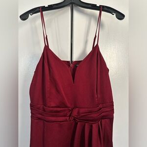 Burgundy formal dress